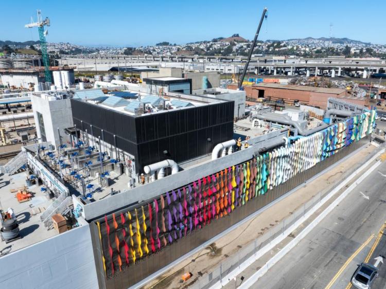 The recently complete New Headworks Facility building, January 2026