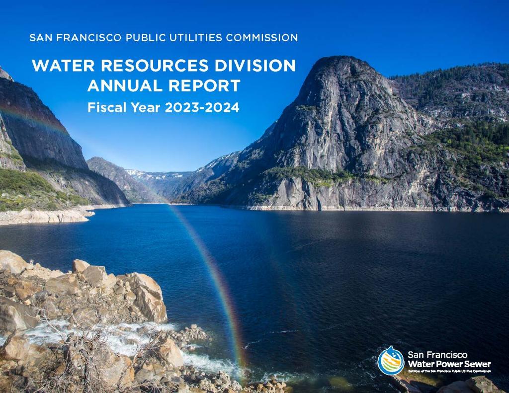 Cover page of report entitled Water Resources Division Annual Report Fiscal Year 2023-2024