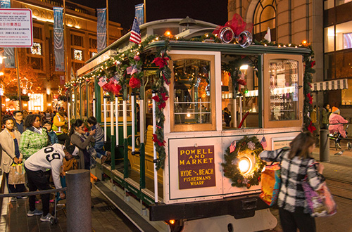 Holiday Cable Cars