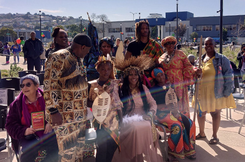 Community members visit the Southeast Community Center for the celebration.