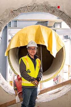 Jim Wang, Construction Manager for the New Headworks Facility Project at the Southeast Treatment Plant (SEP)