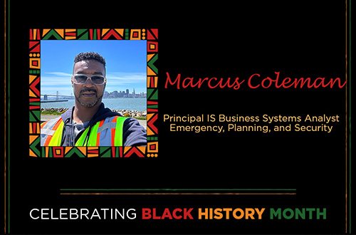 Celebrating Marcus Coleman during Black Histiry Month.