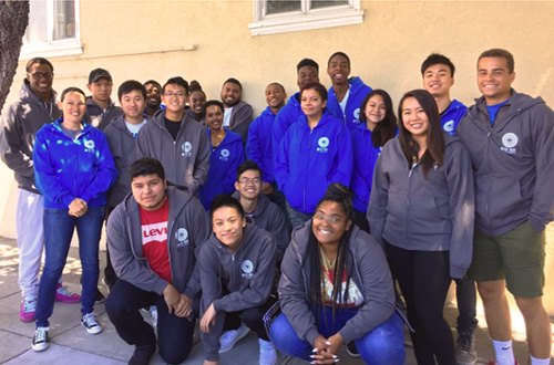 Karl Clayter (back right) with his cohort of CityWorks interns.