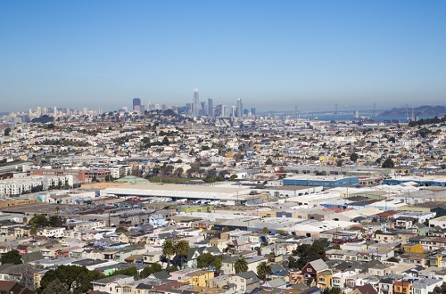 vista de la ciudad desde Bayview Hill Park