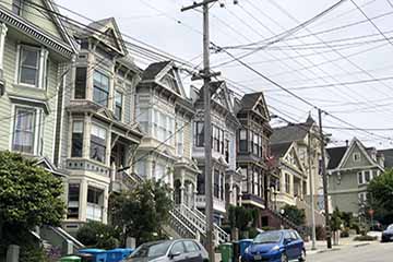 A row of homes in San Francisco