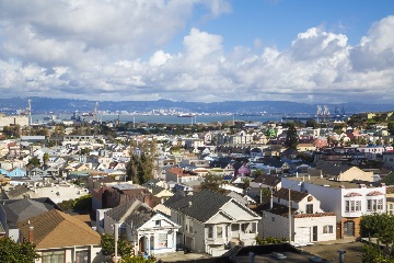 overlook of Bayview district