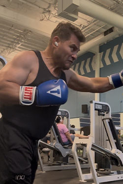 Dorian continues to box today and works out regularly at the gym.