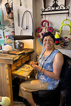 Owner of Diju Jewelry, Diana Medina.