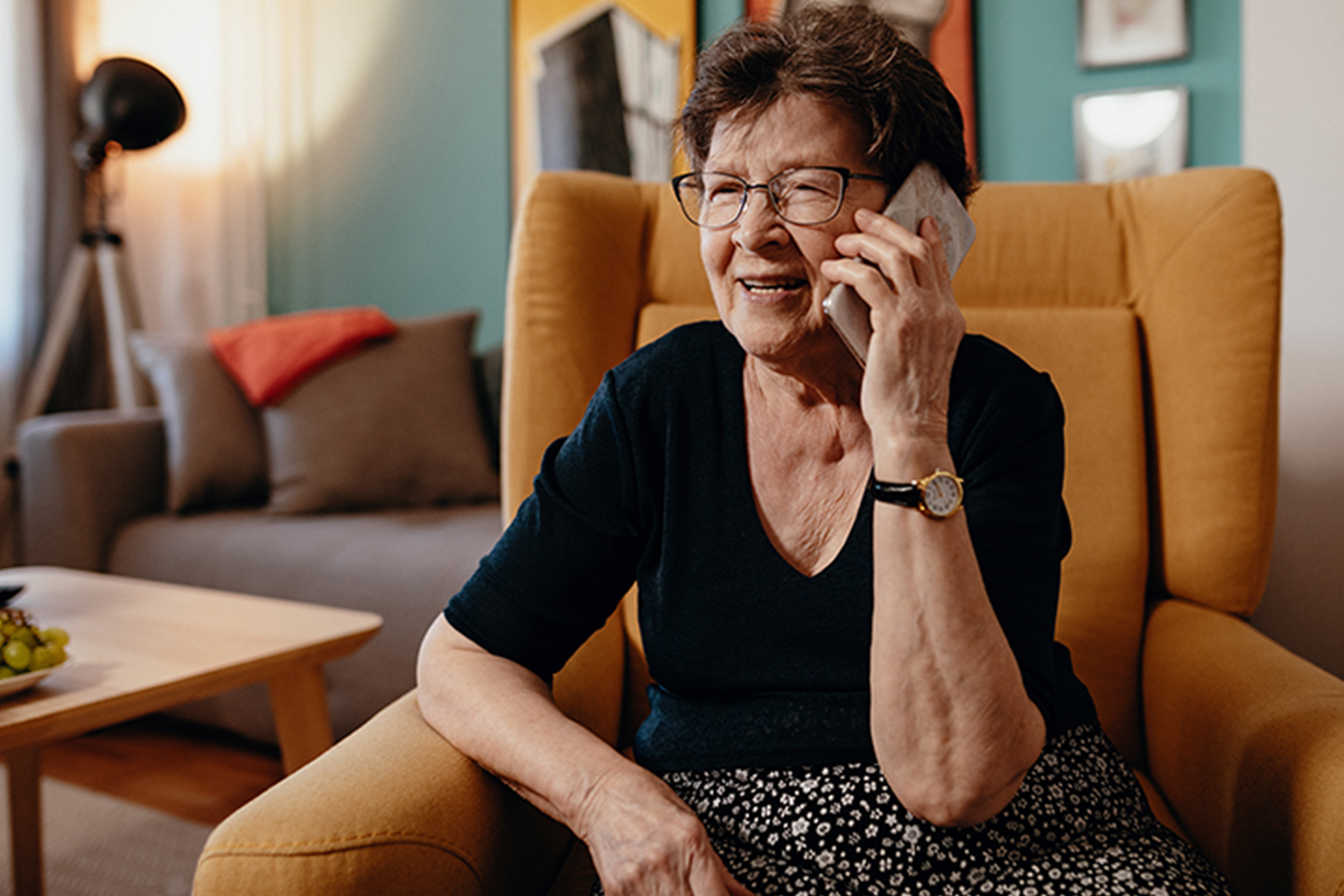 senior woman on the telephone