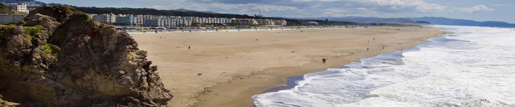 Waves coming in at Ocean Beach