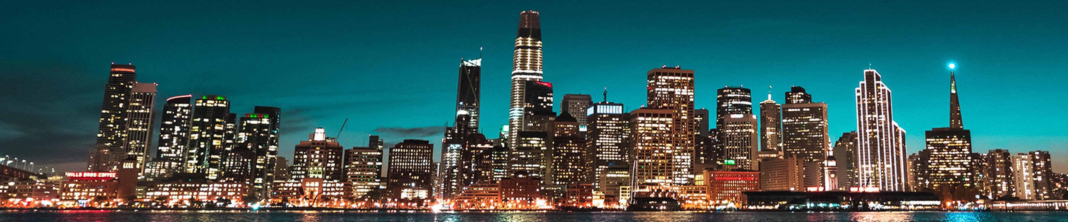 San Francisco skyline at night