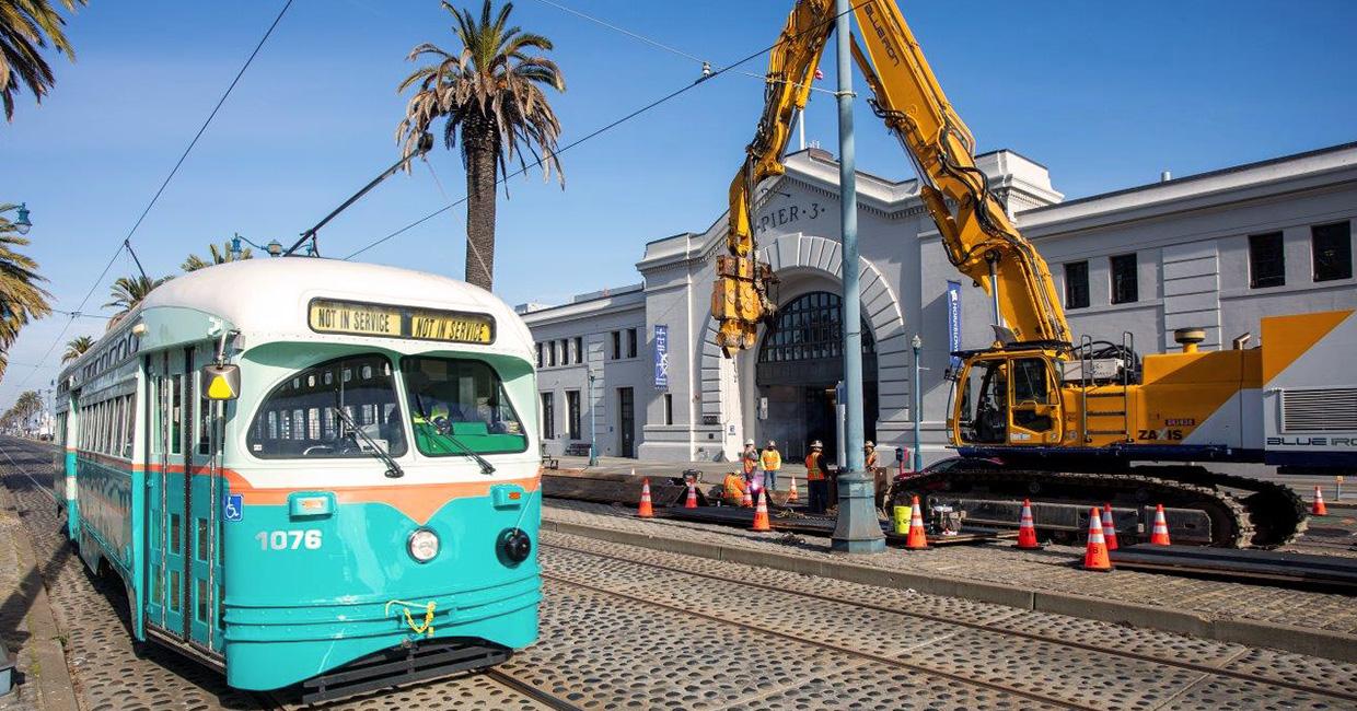 Installation of sewer main upgrades to improve the management of stormwater along the Embarcadero and Jackson Streets. Work was completed in spring of 2022. The SFPUC is investing further to replace aging sewer and water pipes across the City.