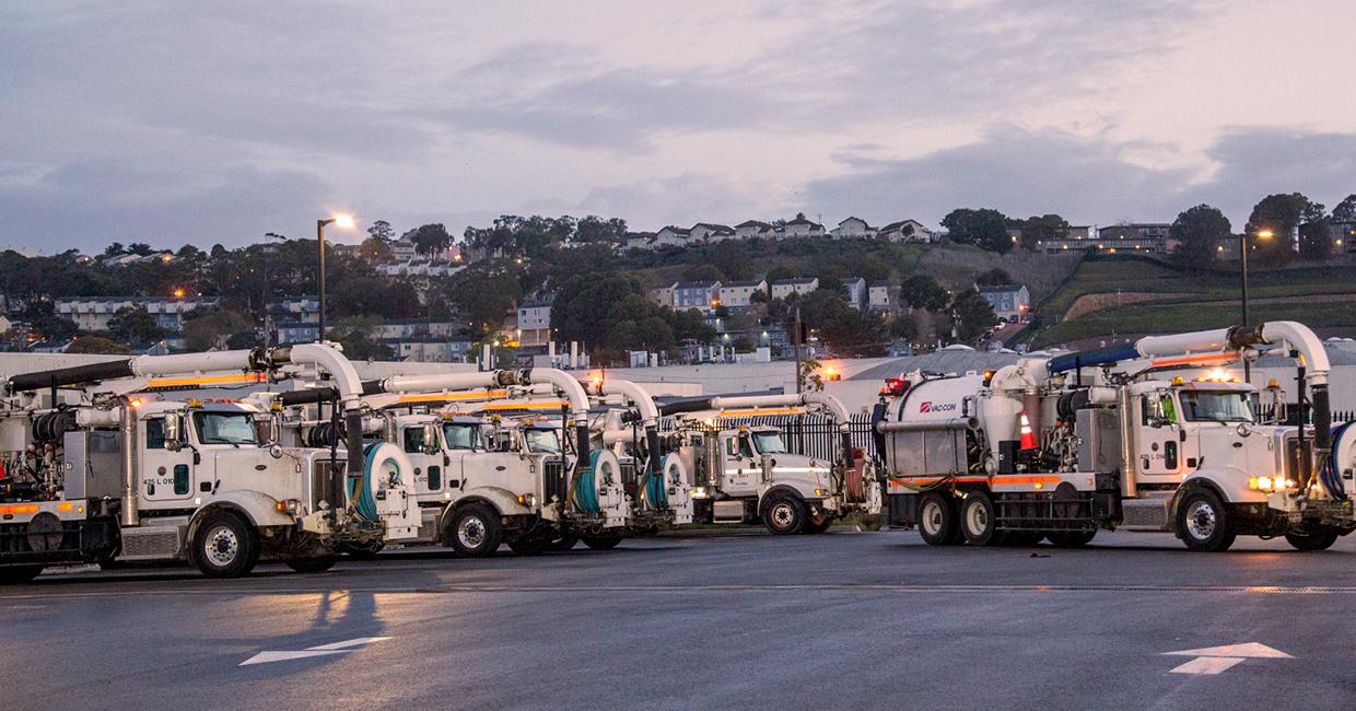 SFPUC VacCon crews ready to deploy before the storms.