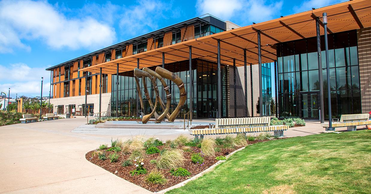 Exterior view of Southeast Community Center located in the Bayview