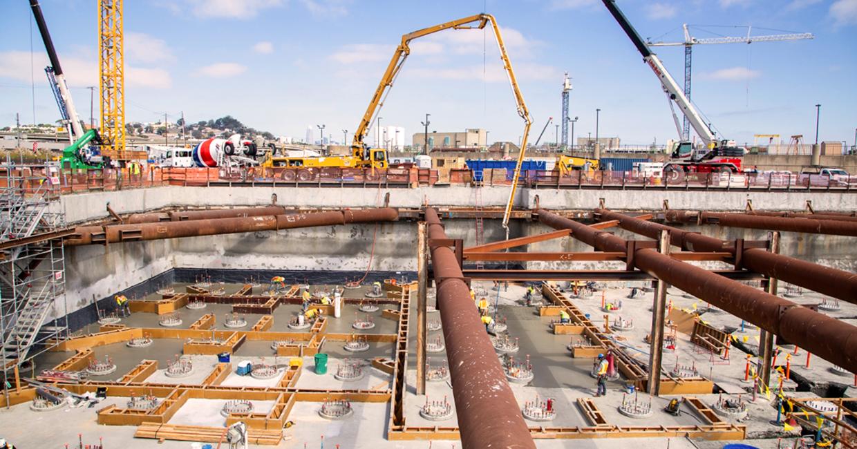 Southeast Treatment Plant construction