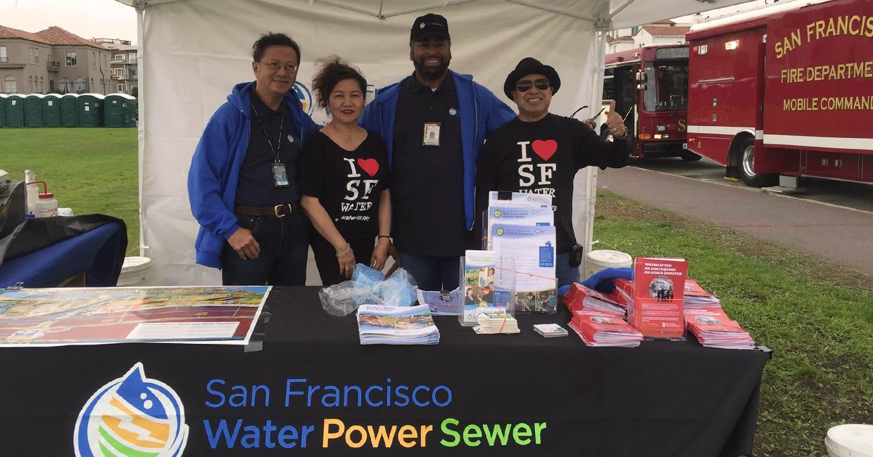 Peter Ng tabling at Fleet Week (pre-pandemic)