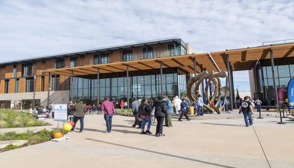 Front of the Southeast Community Center Buiilding.