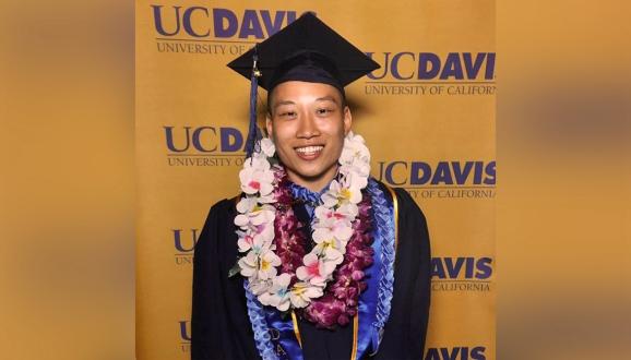 Simon Pan after his graduation from UC Davis.