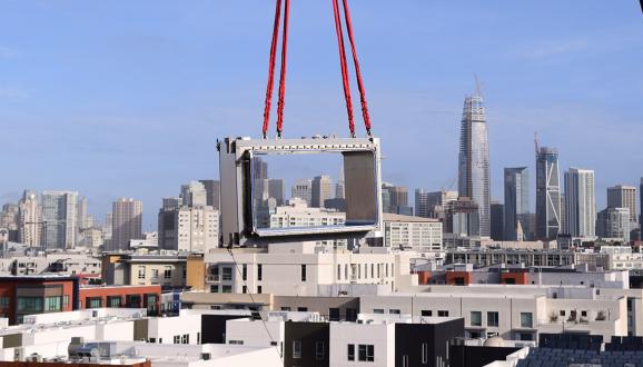 Commercial washer install at UCSF Mission Bay