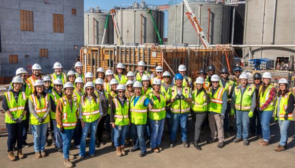 SFPUC workers at the Southeast Treatment Plant