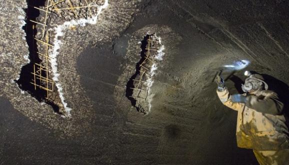 patching of a tunnel wall