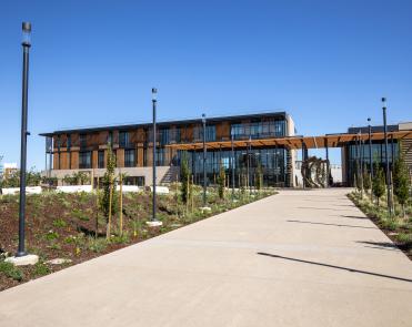 Evans Street Entrance View of Southeast Community Center.