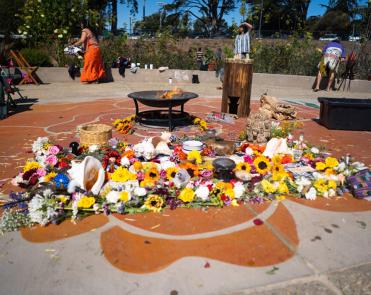 Ceremonial gathering at Hummingbird Farm.