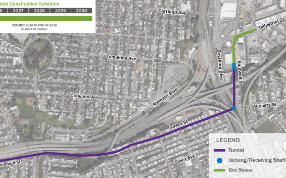Project Map of the Lower Alemany Area Stormwater Improvements Project